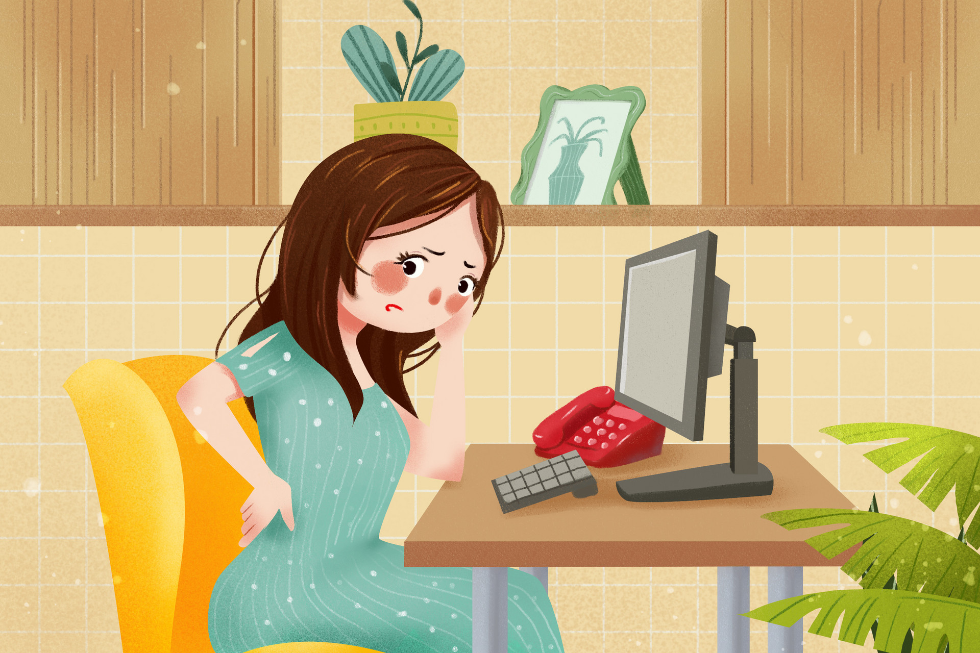摄图网_401754935_banner_亚健康久坐腰疼头疼（企业商用）.jpg