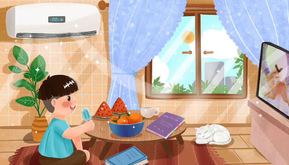 摄图网_401766786_banner_男孩在家中吹空调看电视（企业商用）.jpg